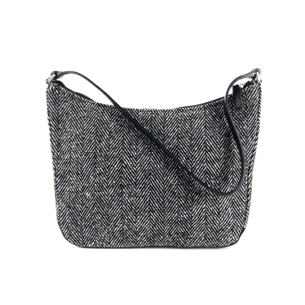Talbots Wool Leather Shoulder Bag